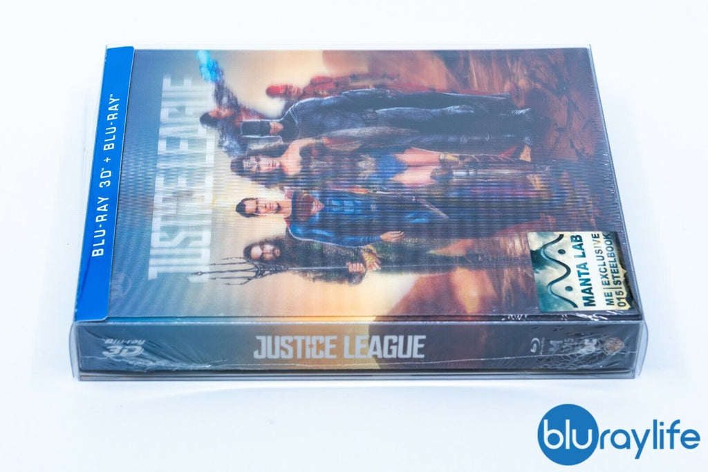 Justice League 3D Blu-ray Steelbook Manta Lab Exclusive ME#15 Double Lenticular Full Slip