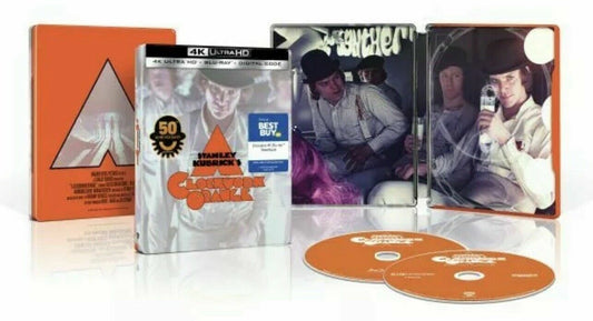 A Clockwork Orange Steelbook 4K UHD Blu-Ray+Blu-Ray+Digital Best Buy Exclusive