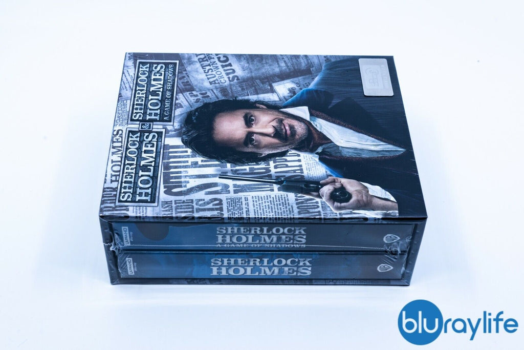 Sherlock Holmes 1 & 2 4K Blu-ray Steelbook One Click Box Set HDzeta Exclusive Silver Label