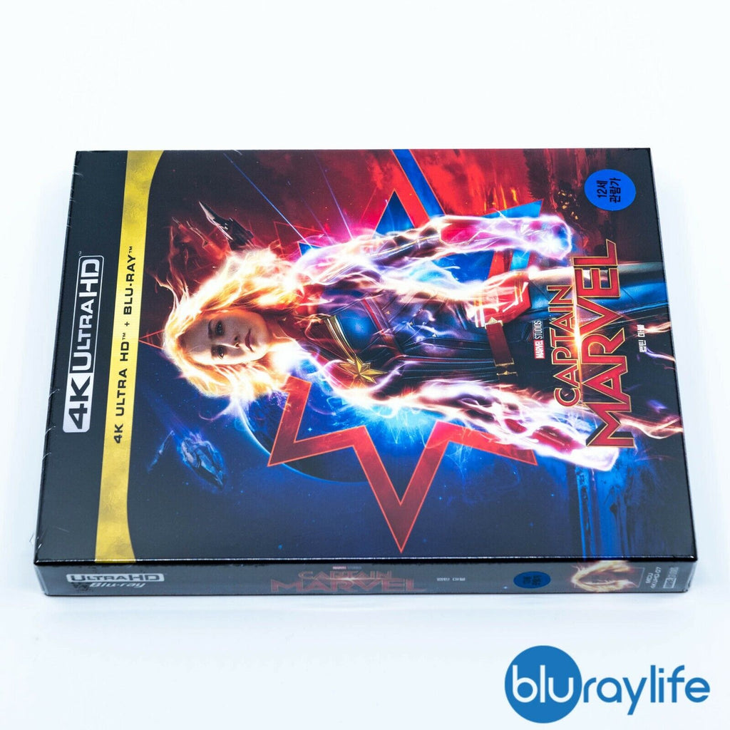 Coffret Steelbook 4K + Blu-ray 2D Captain Marvel SM Life Design Exclusive avec fourreau