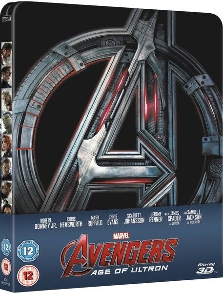 Avengers Age Of Ultron 3D Blu-Ray Steelbook  Zavvi Exclusive