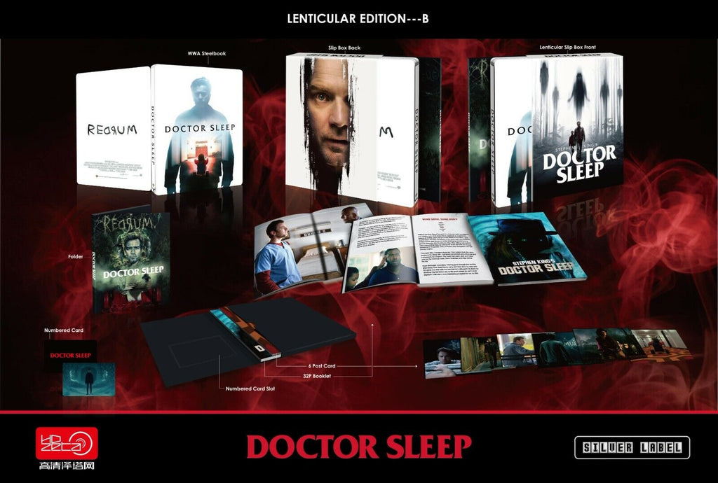 Coffret Steelbook Doctor Sleep One Click, édition limitée HDzeta, étiquette argentée