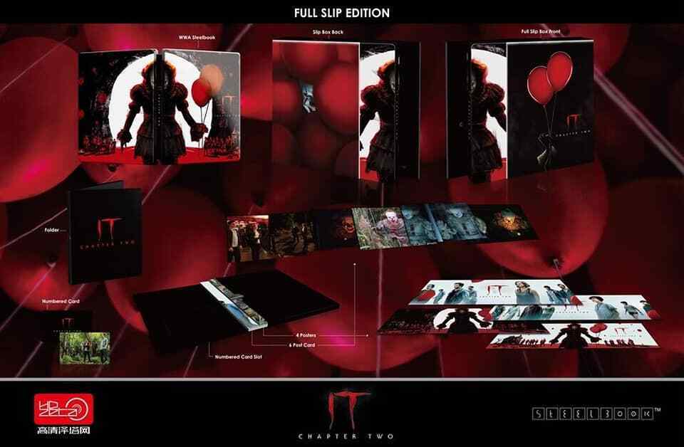 Coffret Steelbook One Click de Ça Chapitre 2, édition limitée HDzeta, étiquette argentée exclusive