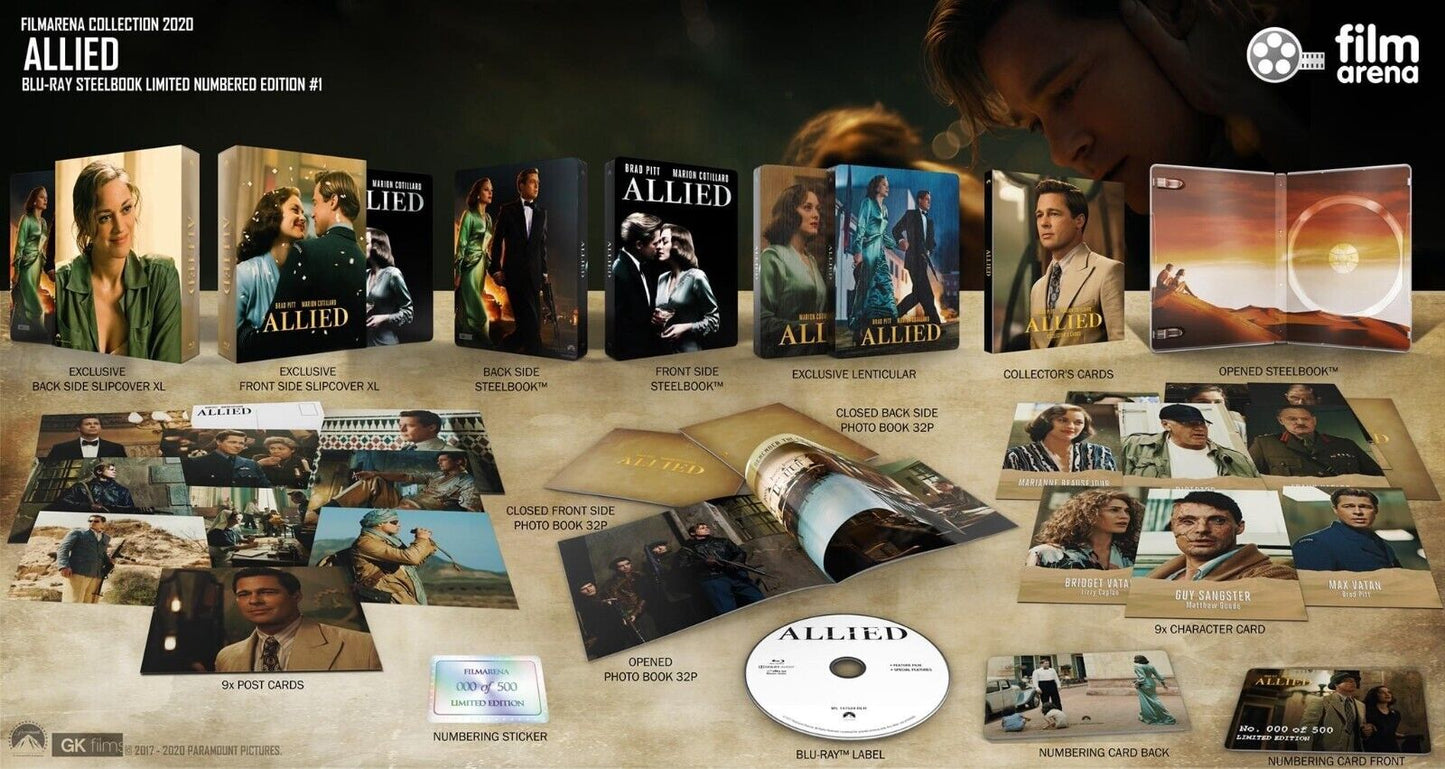 Allied Blu-ray Steelbook Filmarena Collection #137 Box Set
