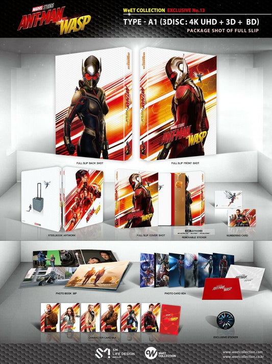 Ant-Man and the Wasp 4K+2D+3D Steelbook WeET Collection Exclusive #13 Full Slip A1