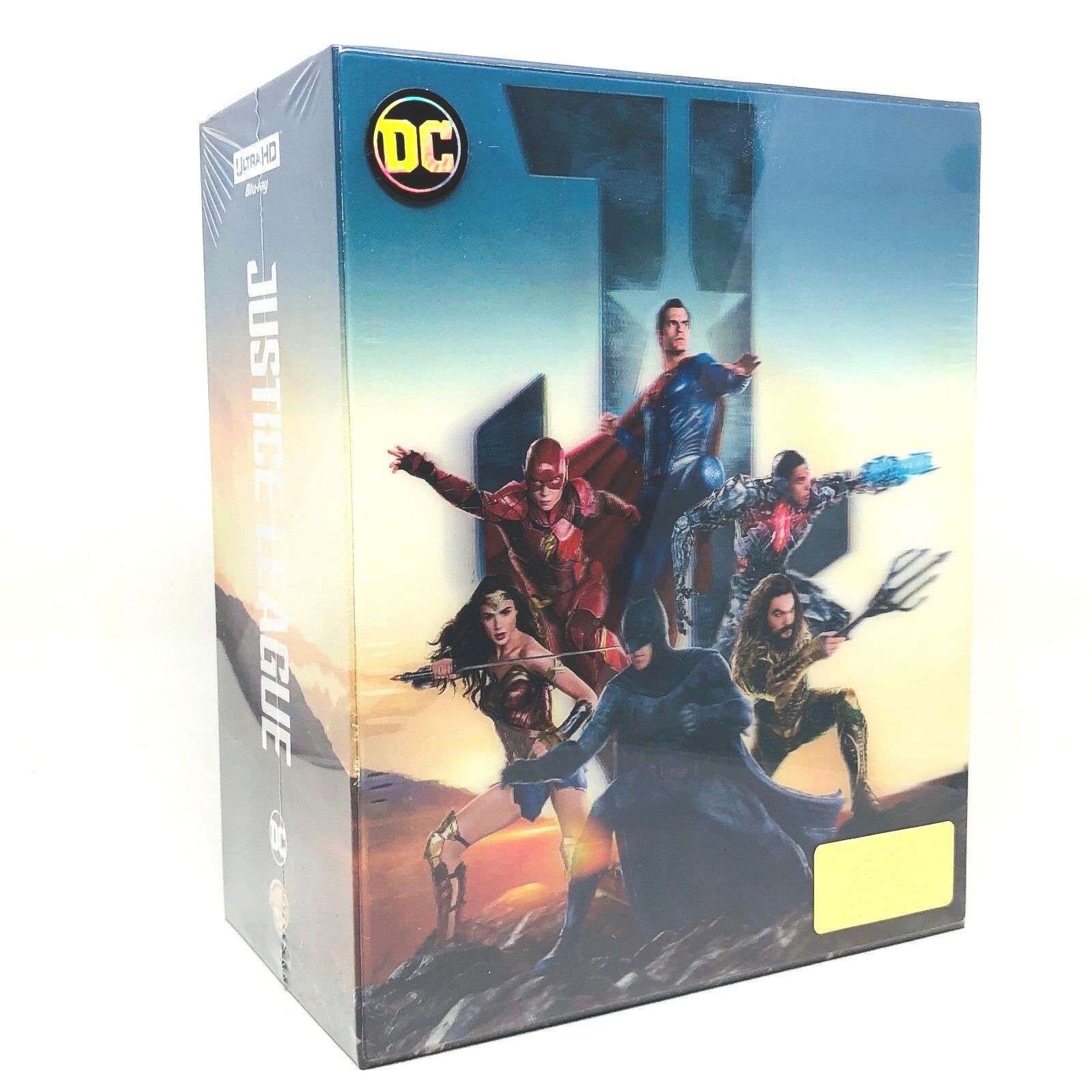 Coffret Steelbook HDzeta exclusif Gold Label 4K+3D+2D Blu-ray Justice League, disponible en un clic