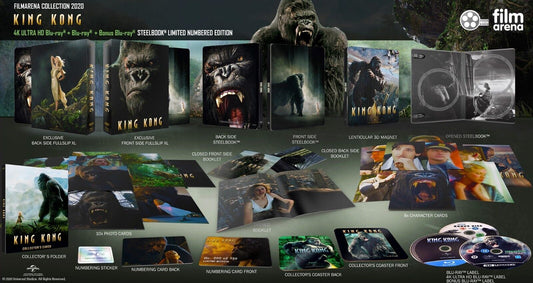 King Kong (2005) 4K+2D Blu-ray Steelbook Filmarena Collection #139 XL Full Slip