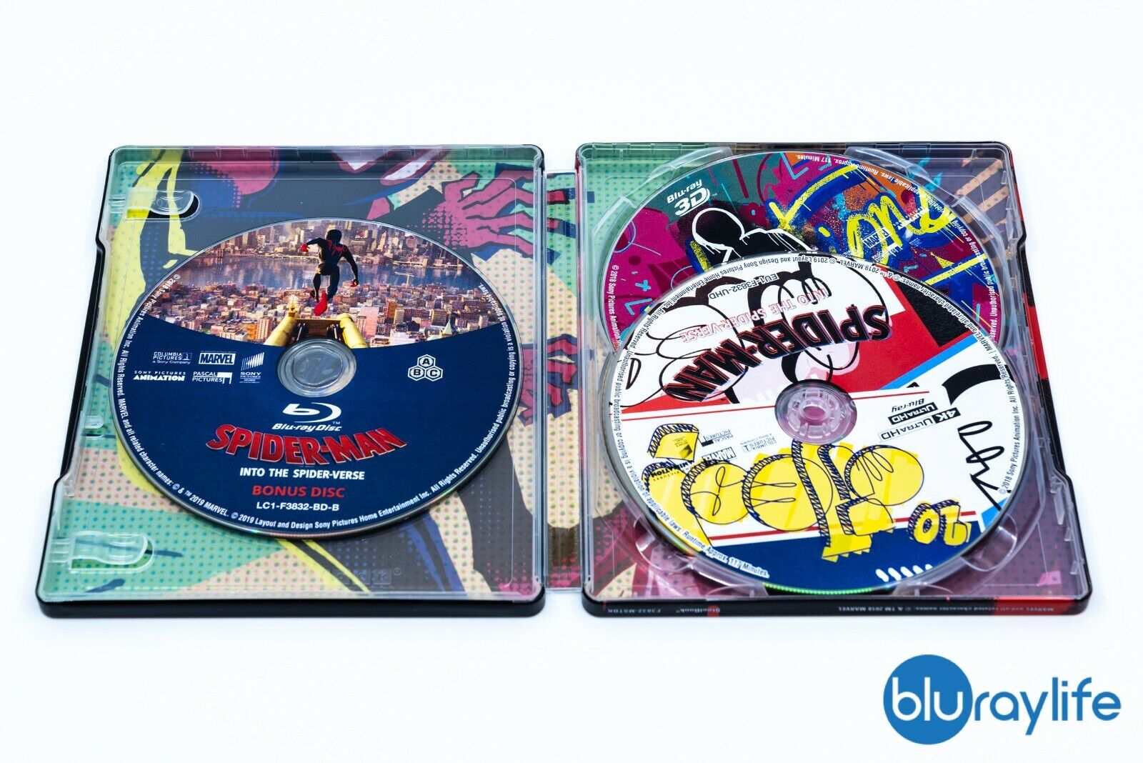 Spider-Man: Into the Spider-Verse 4K+3D+2D Blu-Ray Steelbook + Resin Magnet Filmarena Limited Edition