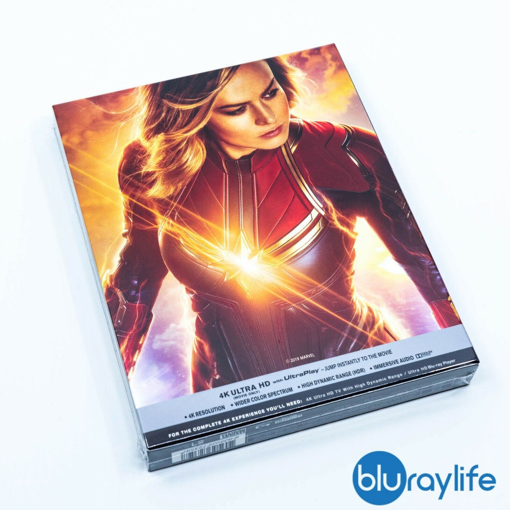 Coffret Steelbook 4K + Blu-ray 2D Captain Marvel SM Life Design Exclusive avec fourreau