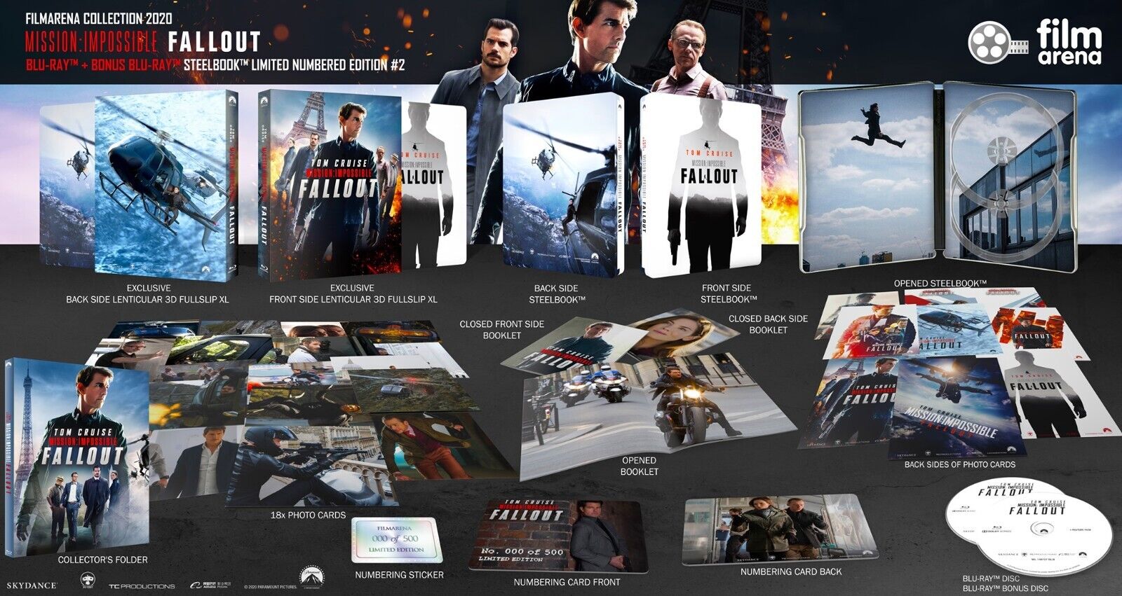 Mission: Impossible - Fallout 4K+2D Blu-ray Steelbook Filmarena Collection #132 Hard Box Set