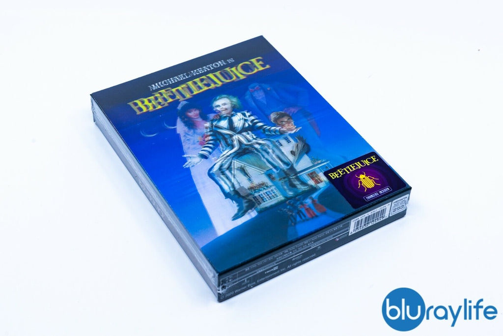 Beetlejuice 4K Blu-ray Steelbook, pochette lenticulaire, étiquette argentée HDzeta
