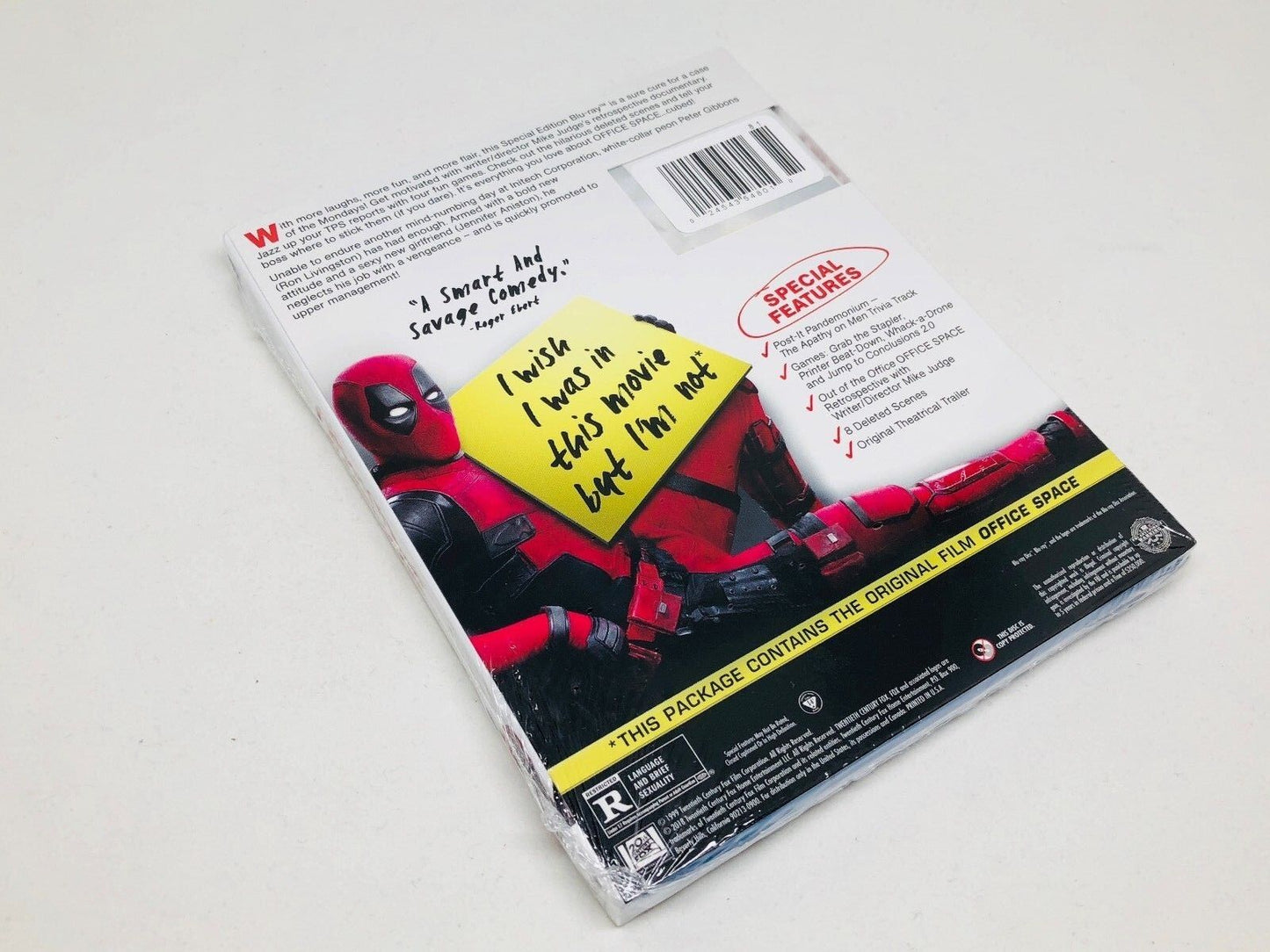 Office Space Blu-Ray - Deadpool Photobomb Walmart Exclusive & Movie Cash