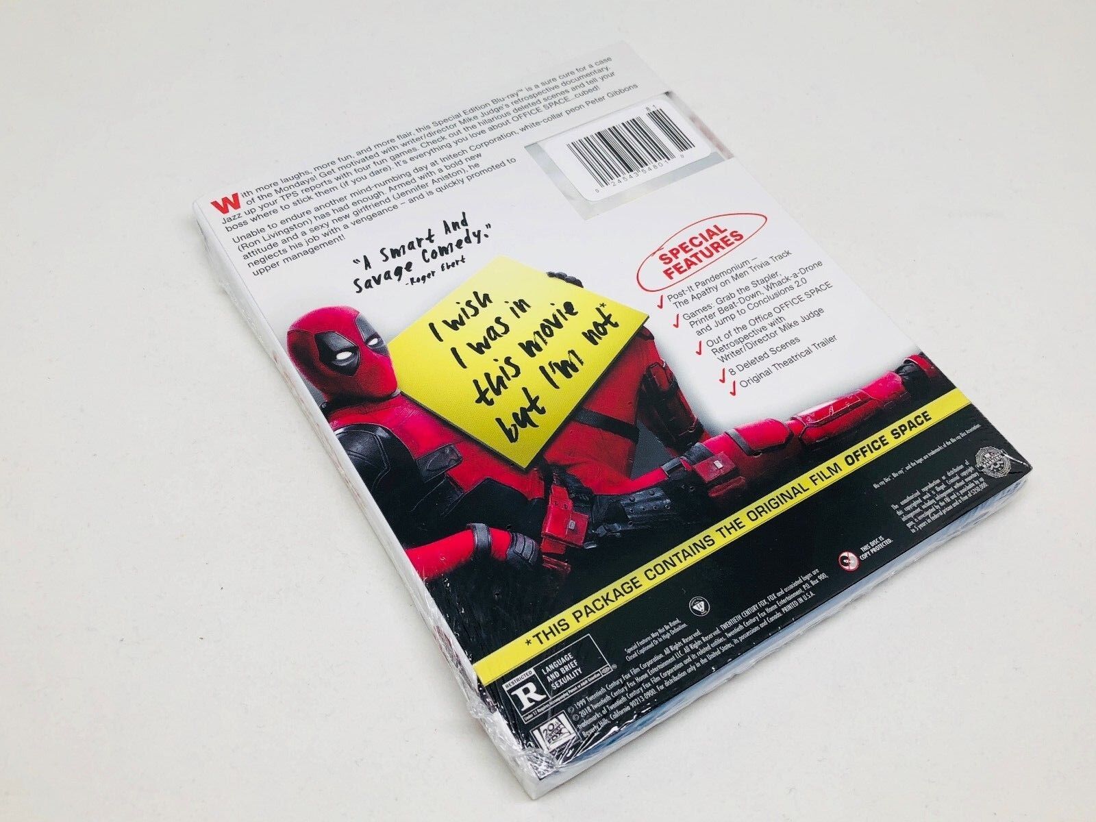 Blu-ray Office Space - Deadpool s'incruste sur la photo (exclusivité Walmart) et Movie Cash