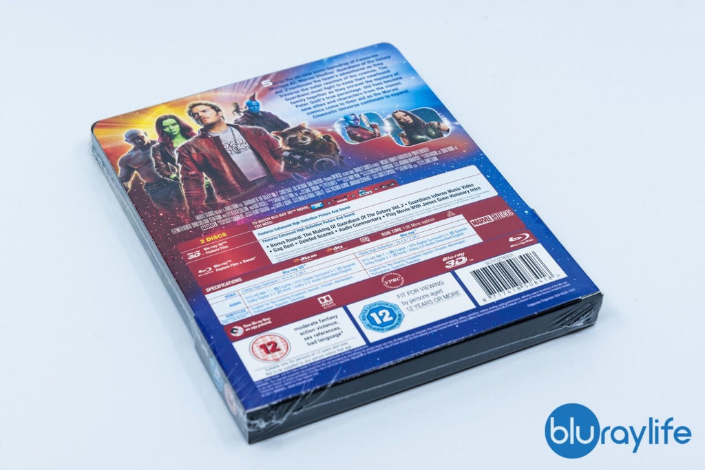 Les Gardiens de la Galaxie Vol. 2 Blu-ray 3D Steelbook Édition Exclusive Zavvi