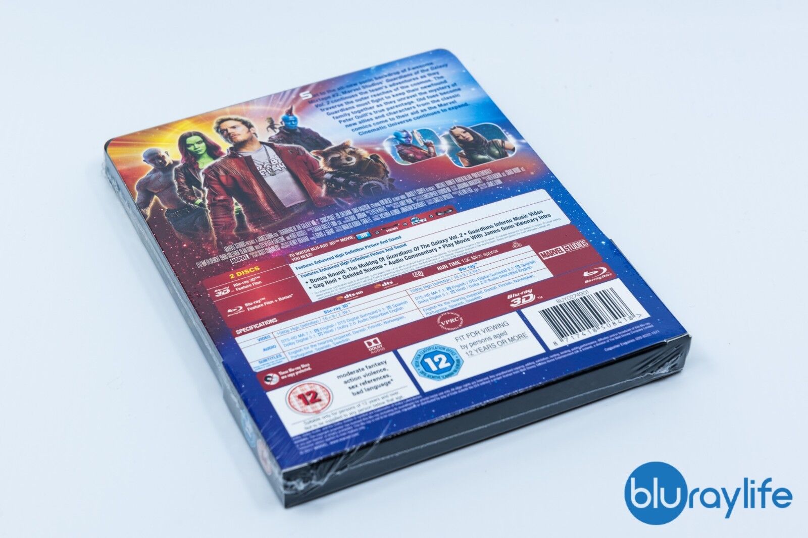 Les Gardiens de la Galaxie Vol. 2 Blu-ray 3D Steelbook Édition Exclusive Zavvi