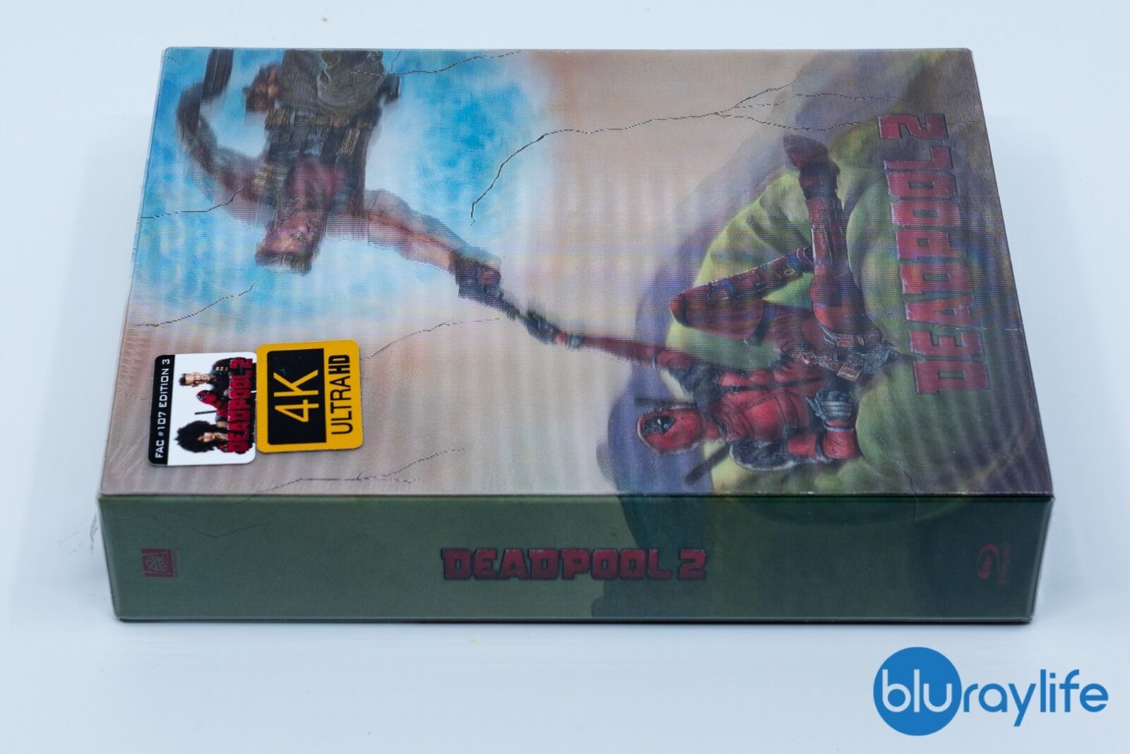 Coffret Steelbook Blu-ray 4K Deadpool 2, Collection Filmarena n° 107, Édition Limitée XL, Édition Lenticulaire, Fourreau Intégral