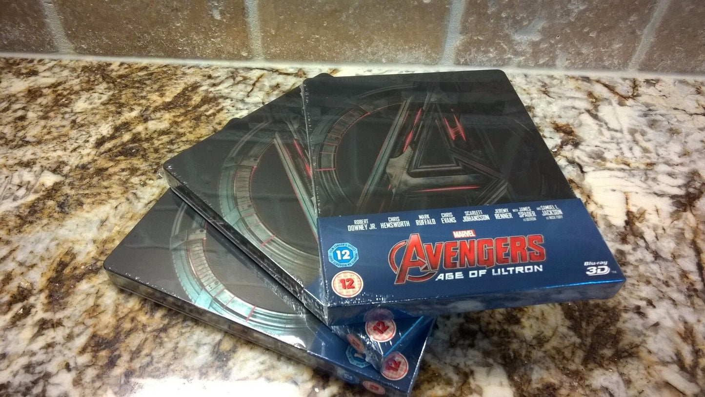 Avengers Age Of Ultron 3D Blu-Ray Steelbook  Zavvi Exclusive