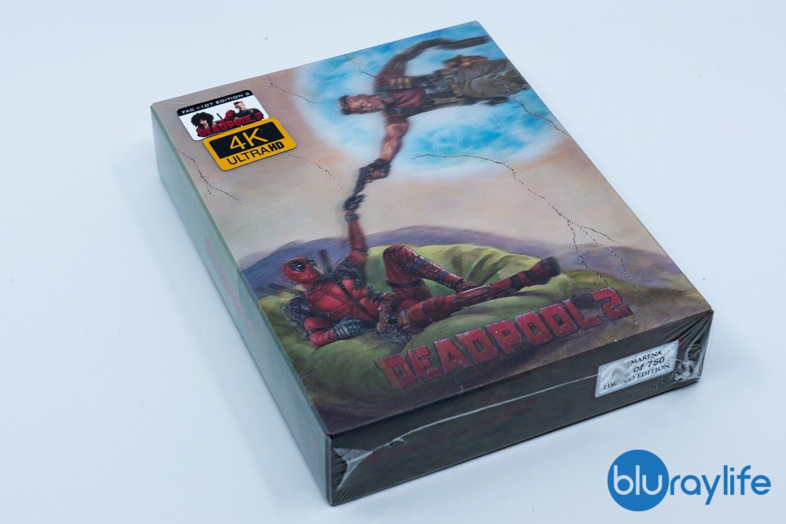 Coffret Steelbook Blu-ray 4K Deadpool 2 Filmarena Collection #107 E1 + E2 + E3 (Lancer-coller)
