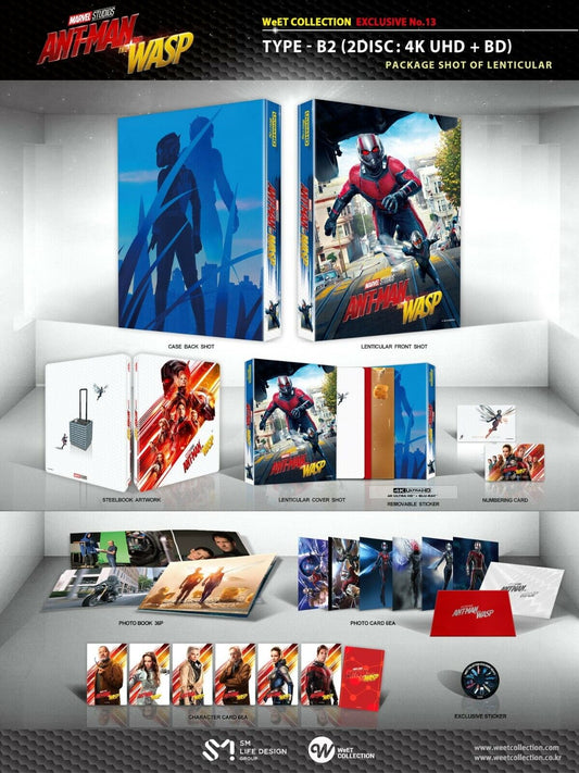 Ant-Man and the Wasp 4K+2D Steelbook WeET Collection Exclusive #13 Lenticular Full Slip B2
