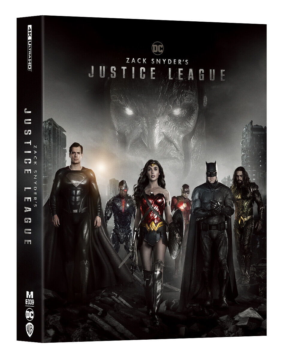 Zack Snyder's Justice League 4K Blu-ray Steelbook Manta Lab Exclusive ME#39 Double Lenticulaire Full Slip