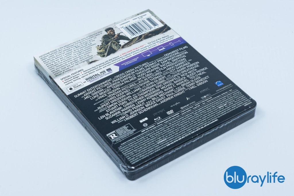 Hacksaw Ridge - Édition Steelbook exclusive Target Blu-ray + DVD + Numérique