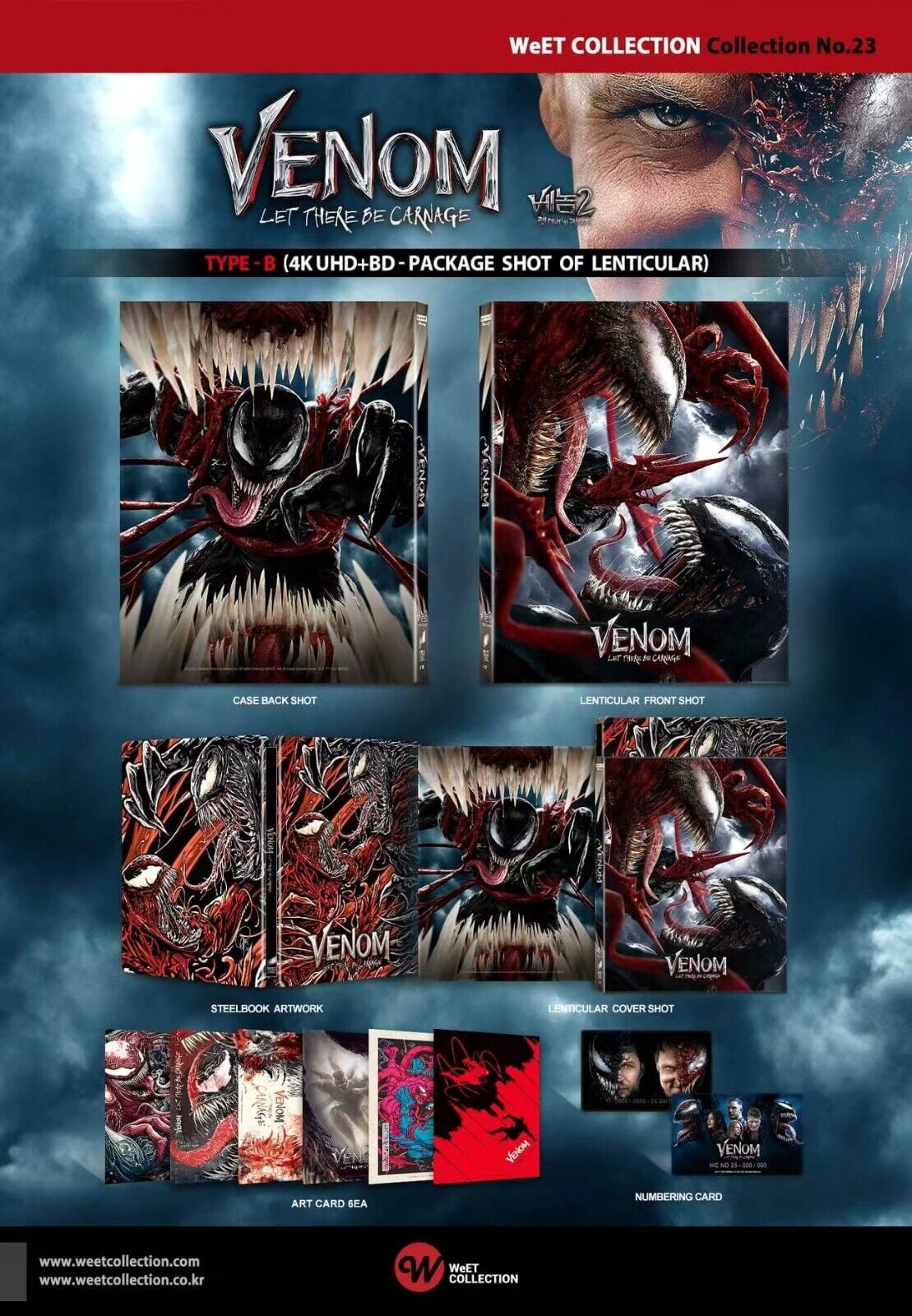 Venom: Let There Be Carnage 4K Steelbook WeET Collection Collection #23  One Click Set