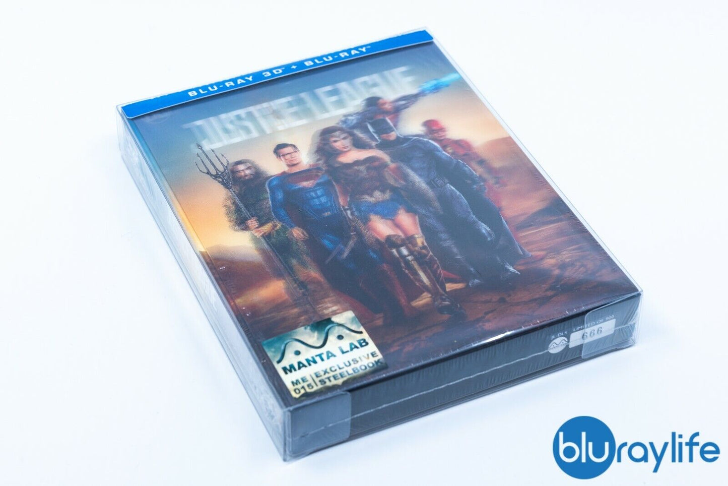 Justice League 3D Blu-ray Steelbook Manta Lab Exclusive ME#15 Double Lenticular Full Slip
