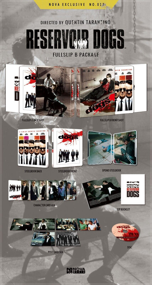 Reservoir Dogs Blu-ray Steelbook Novamedia Exclusive #17 Full Slip B