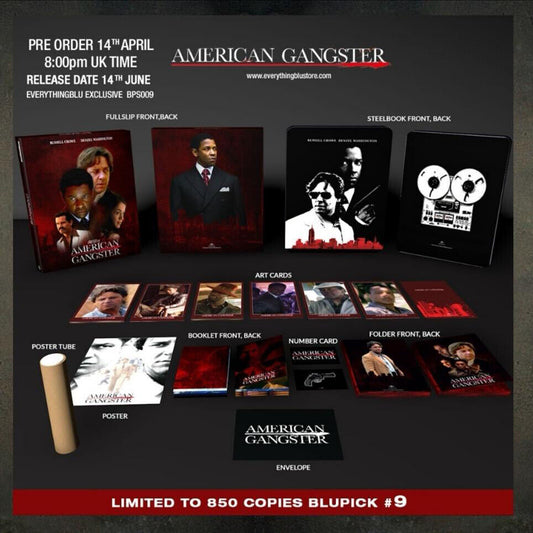 American Gangster 4K Blu-ray Steelbook EverythingBlu BP#009 Exclusive Full Slip