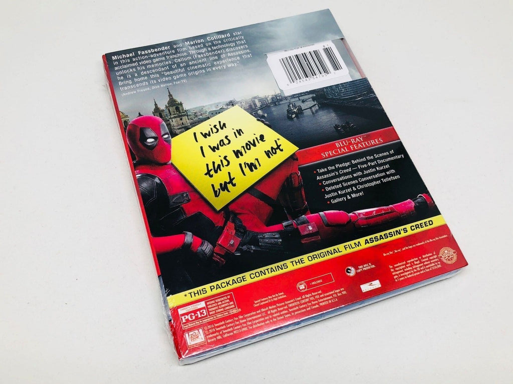 Blu-ray Assassin's Creed - Photobomb Deadpool (exclusivité Walmart) et Movie Cash 