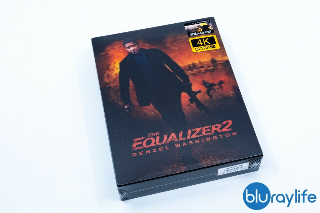 The Equalizer 2 Blu-ray Steelbook Collection Filmarena #111 E3 Lenticulaire XL Fourrure intégrale