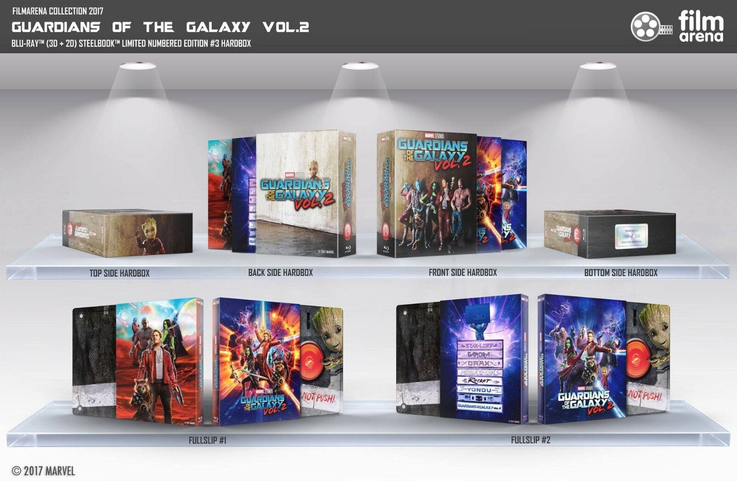 Guardians of the Galaxy Vol. 2 Blu-ray SteelBook Filmarena Collection #92 E3 Hard Box Set