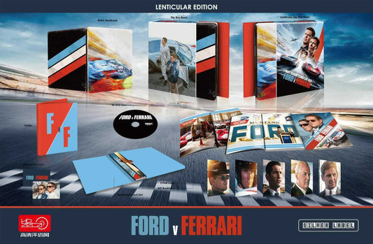 Ford V Ferrari 4K Blu-ray Steelbook Lenticular Slip HDZeta Silver Label