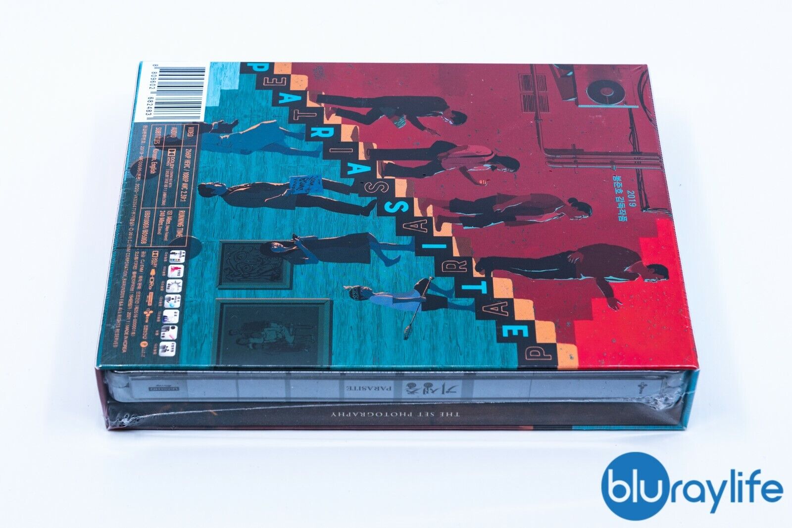 Parasite 4K+2D Blu-ray Steelbook Corée CJ E&amp;M Exclusive Fourreau Type B