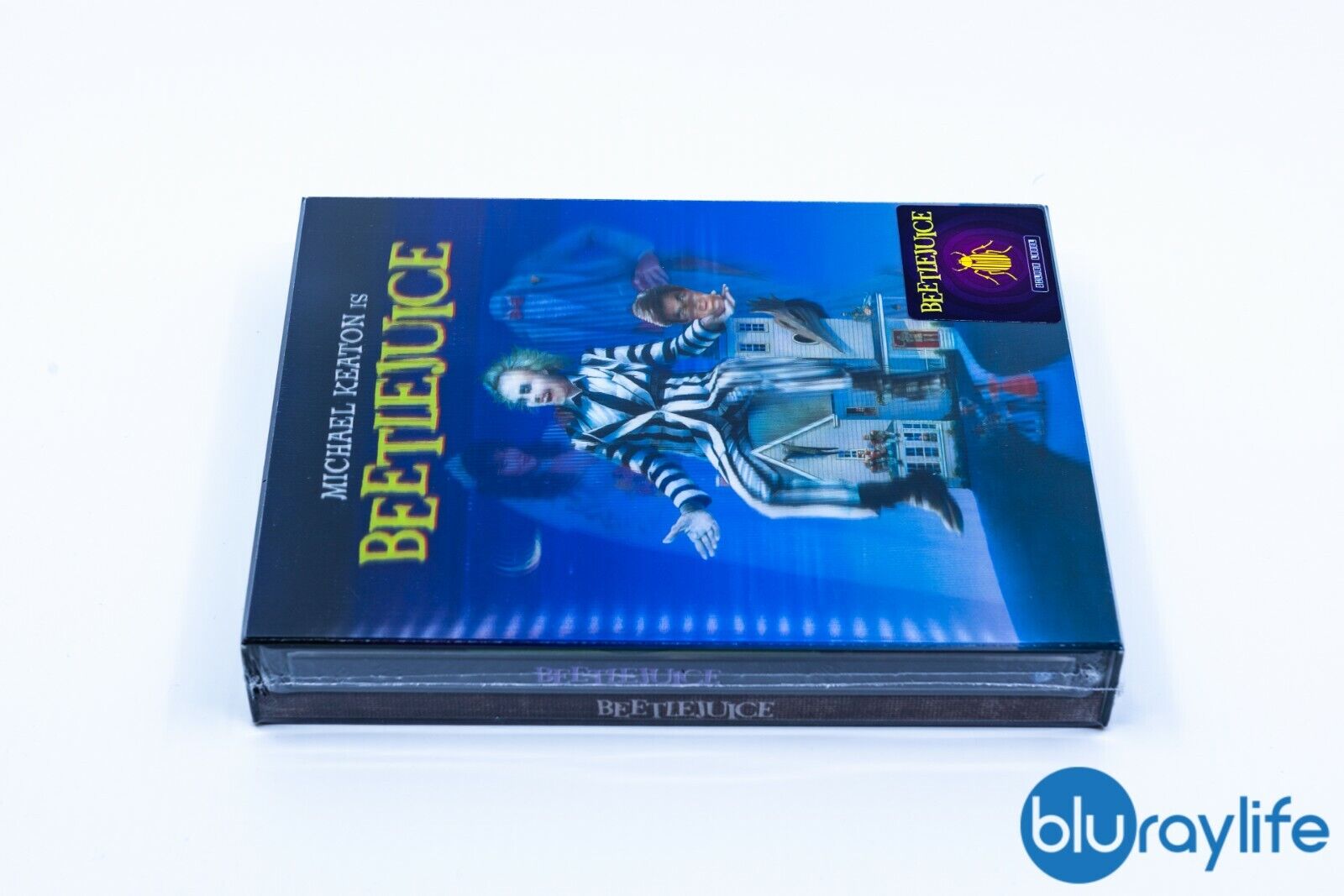 Beetlejuice 4K Blu-ray Steelbook, pochette lenticulaire, étiquette argentée HDzeta