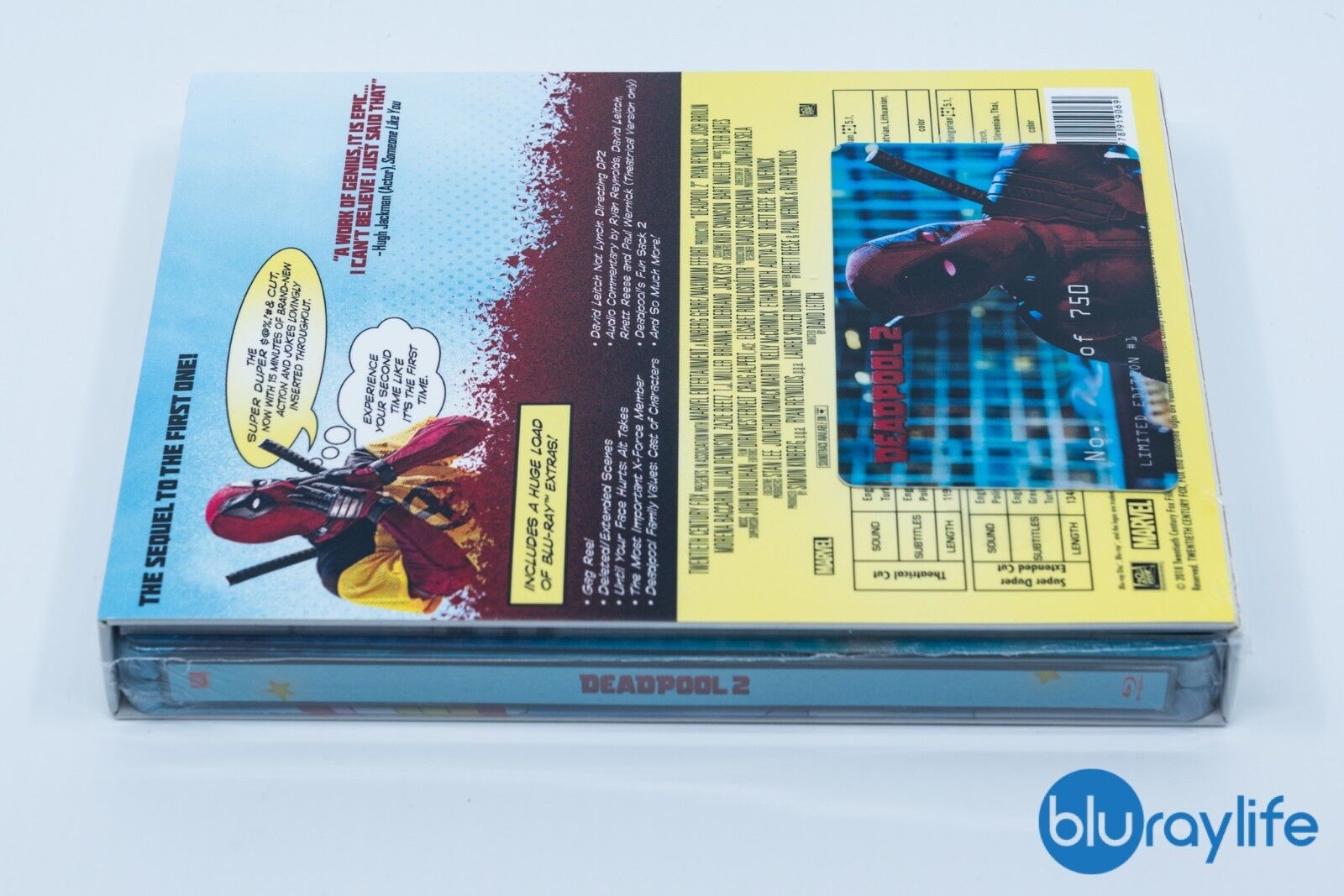 Coffret Steelbook 4K Blu-ray Deadpool 2, Collection Filmarena n° 107, épisodes 1 et 2