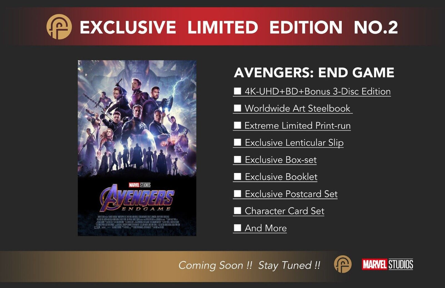 Avengers: Endgame 4K Blu-ray SteelBook Fanatic Selection No.2