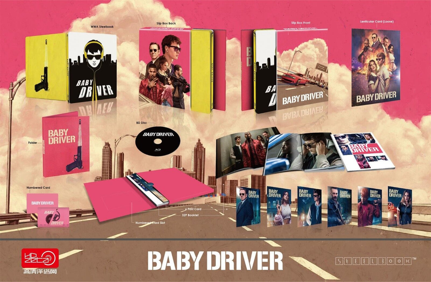 Baby Driver Blu-ray Steelbook  HDzeta Silver Label