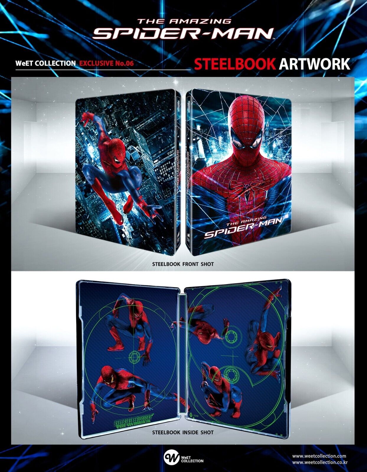 The Amazing Spider-Man 1+2 4K+2D Blu-ray Steelbook LE WeET Collcection Exclusive #6 & #7 One Click Box Set