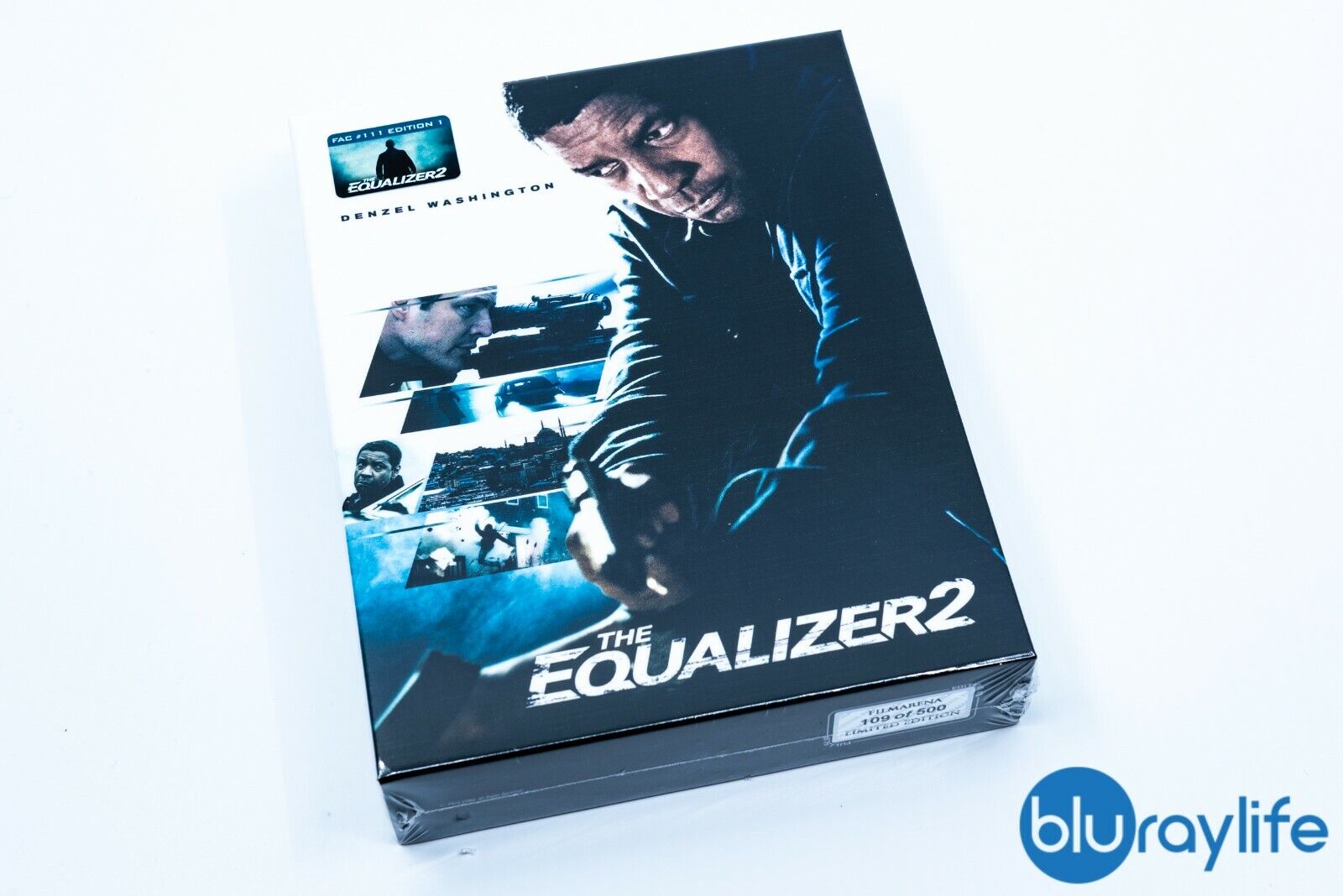 The Equalizer 2 Blu-ray Steelbook Collection Filmarena #111 E1 Lenticulaire XL Fourrure intégrale