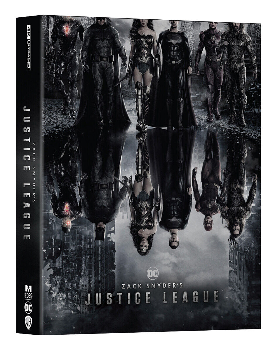 Zack Snyder's Justice League 4K Blu-ray Steelbook Manta Lab Exclusive ME#39 Full Slip