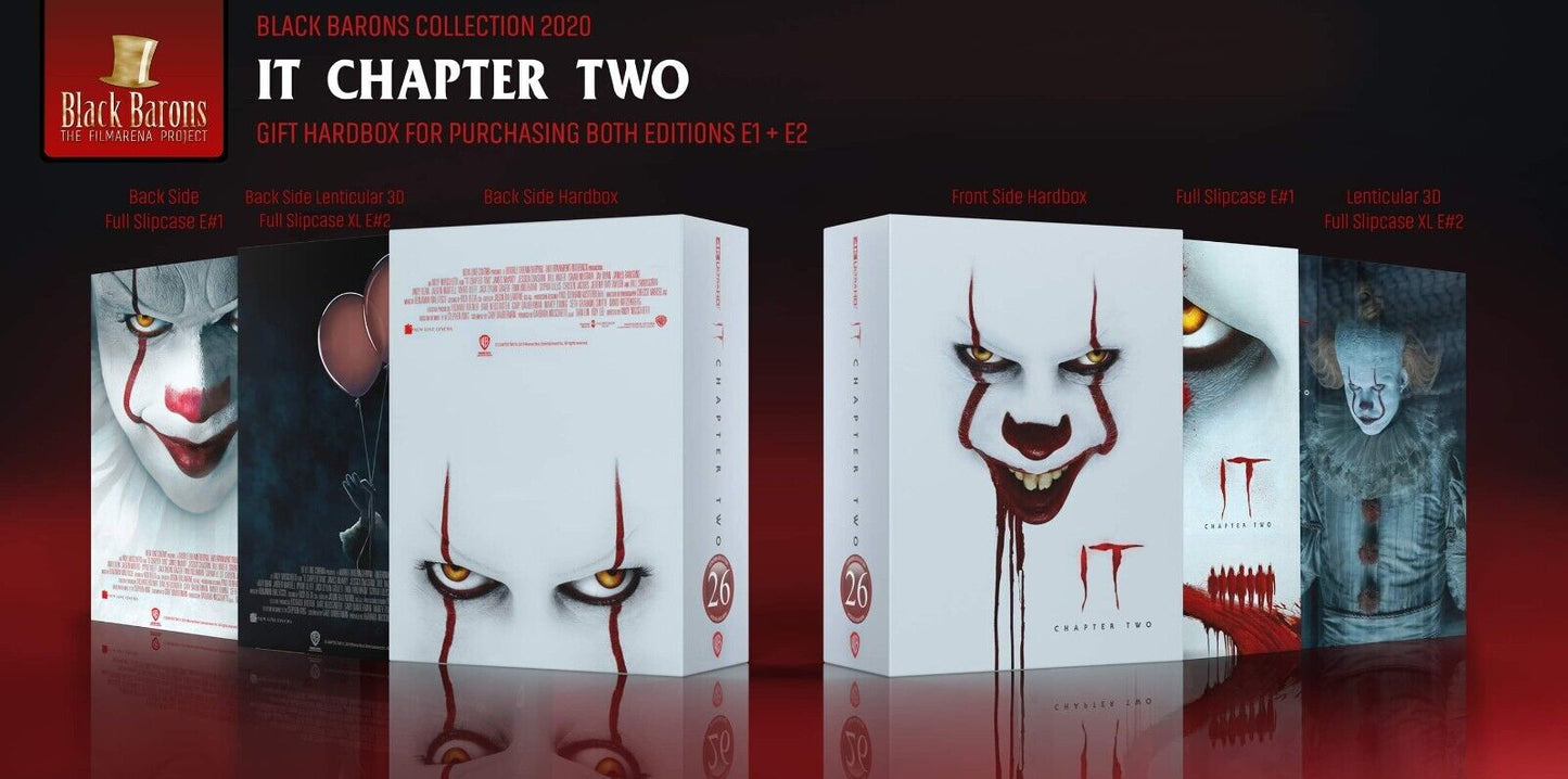 IT Chapter 2 4K+2D Blu-ray Steelbook Set Black Barons #26 Box Set