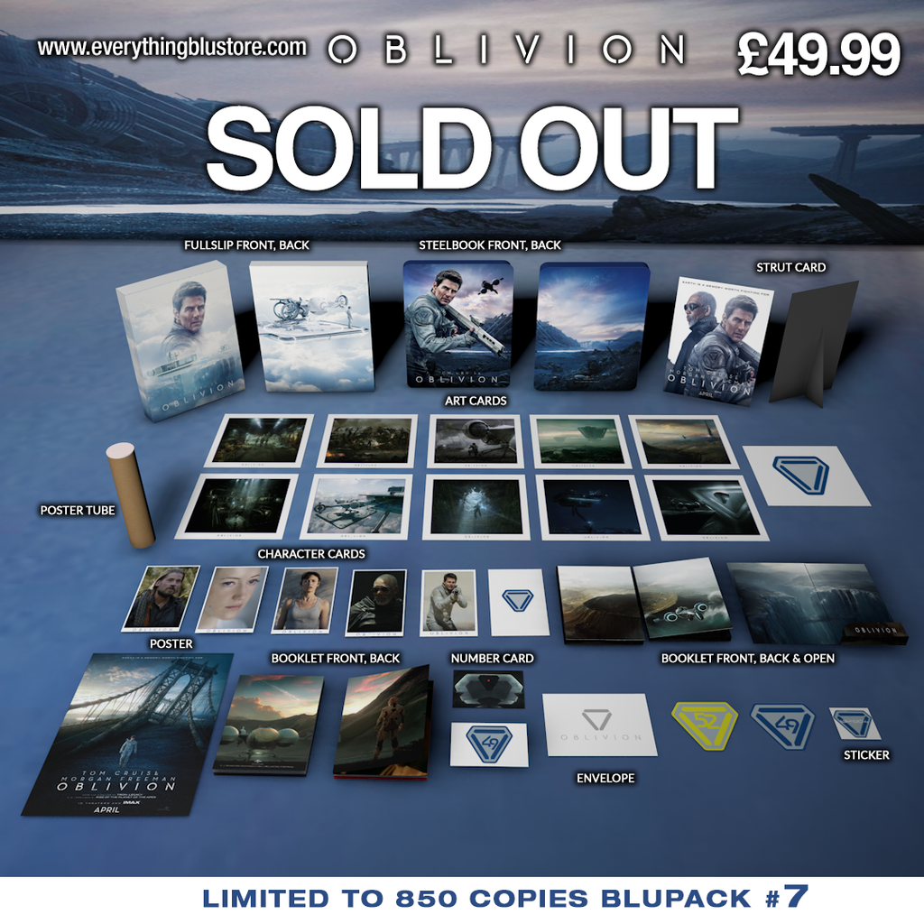 Oblivion 4K Blu-ray Steelbook EverythingBlu BP#007 Exclusive Full Slip
