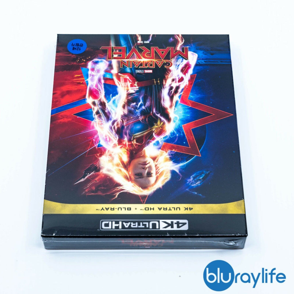 Coffret Steelbook 4K + Blu-ray 2D Captain Marvel SM Life Design Exclusive avec fourreau