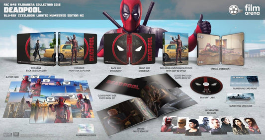 Deadpool Blu-Ray Steelbook Filmarena Collection #48 E2 Lenticular Full Slip