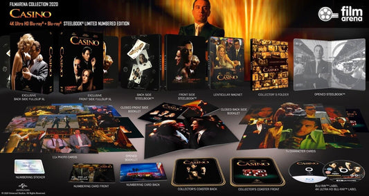 Casino 4K Blu-ray Steelbook Filmarena Collection #141 Lenticular XL Full Slip