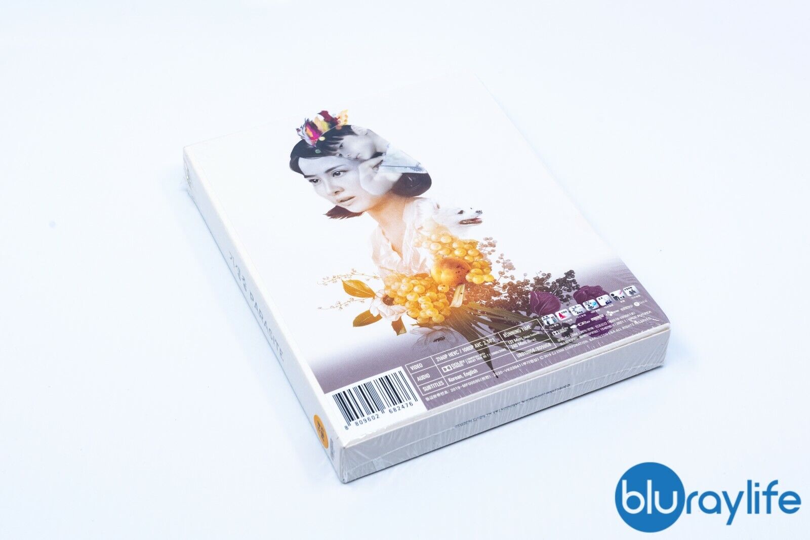 Parasite 4K+2D Blu-ray Steelbook Corée CJ E&amp;M Exclusive Fourrure intégrale Type A