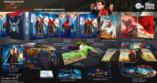 Spider-Man: Far from Home 3D+2D Blu-ray Steelbook Filmarena Collection #128 E1 XL Full Slip