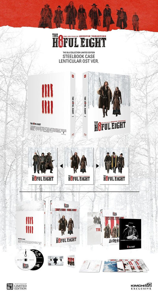 The Hateful Eight Blu-ray + OST Steelbook KimchiDVD Lenticular Full Slip