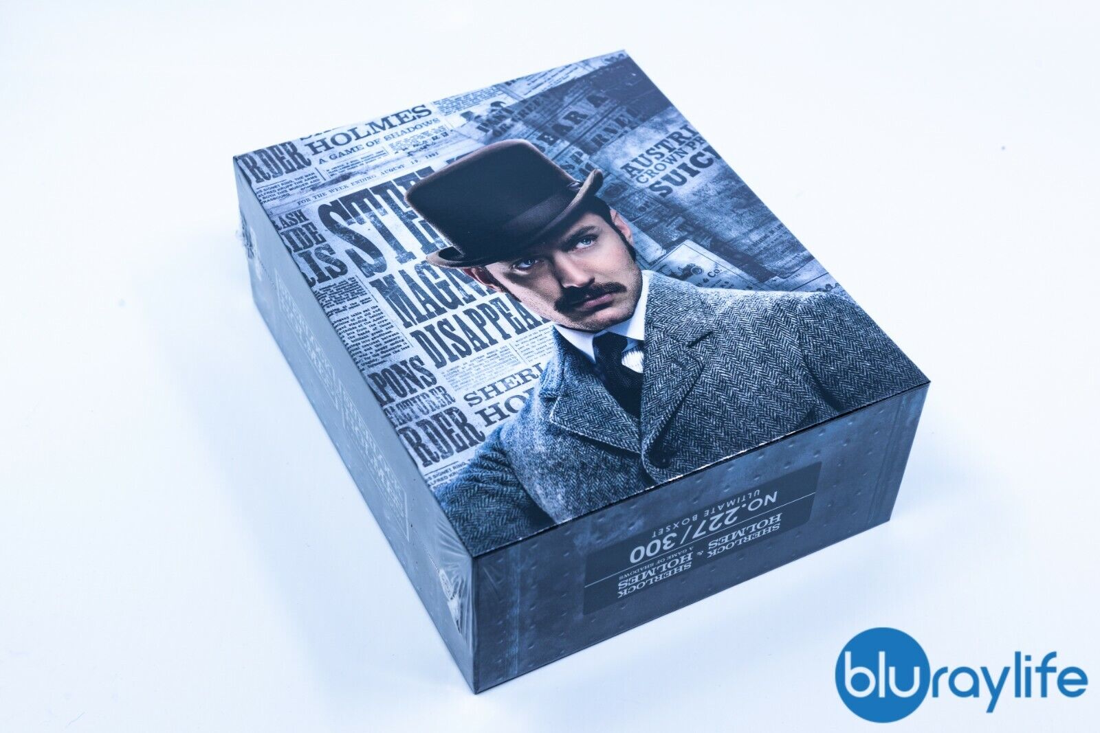 Coffret Steelbook Blu-ray 4K Sherlock Holmes 1 &amp; 2, édition limitée One Click HDzeta, étiquette argentée